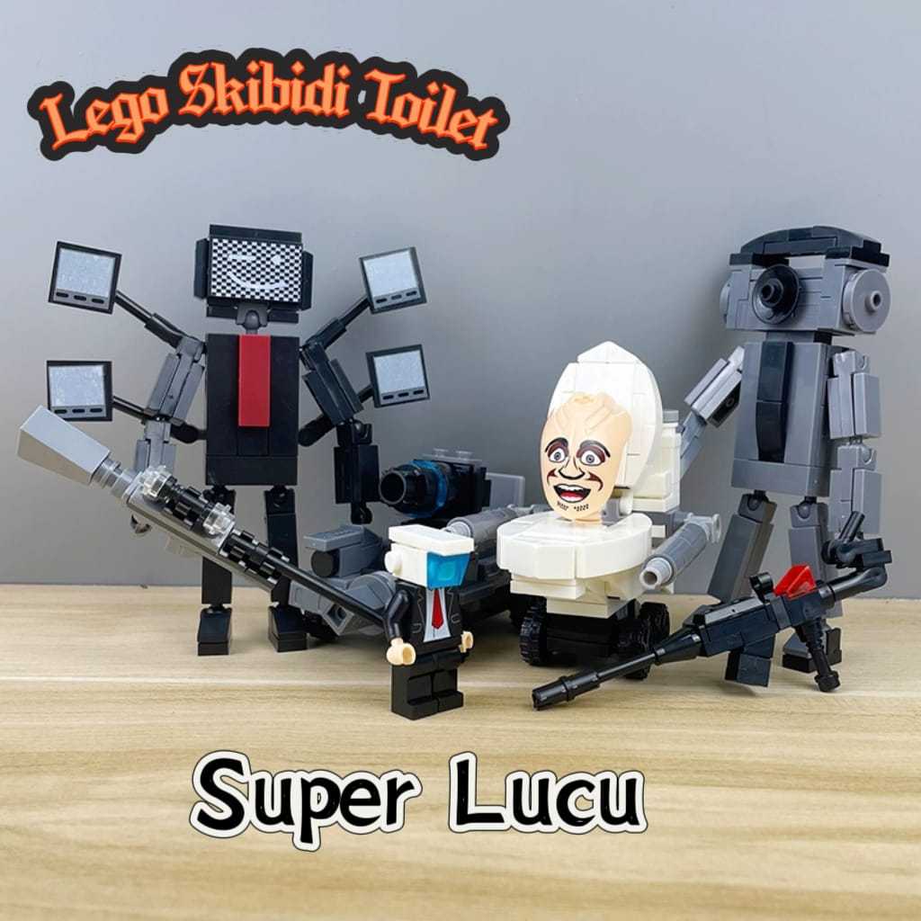 Jual Mainan Viral Lego Skibidi Toilet/Mainan Bongkar Pasang Karakter ...