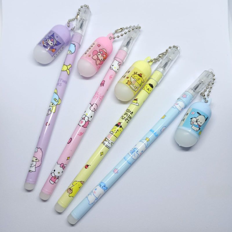 Jual Pulpen Gel Sanrio Motif Kapsul Ballpoint Cinnamoroll Melody Kiki