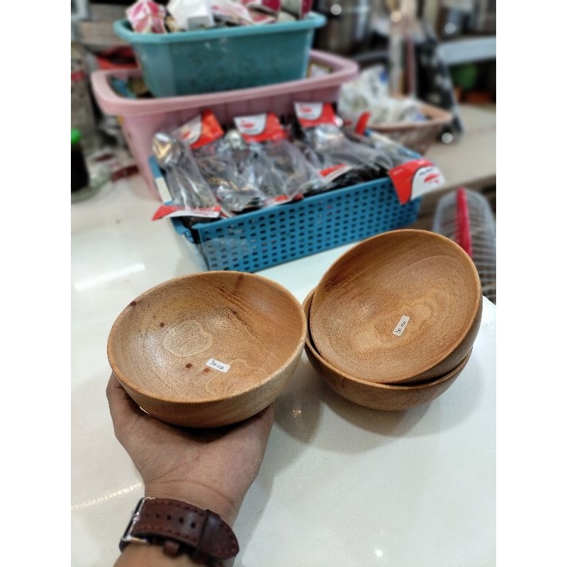 Jual Mangkok Kayu Uk 16cm Shopee Indonesia 5341