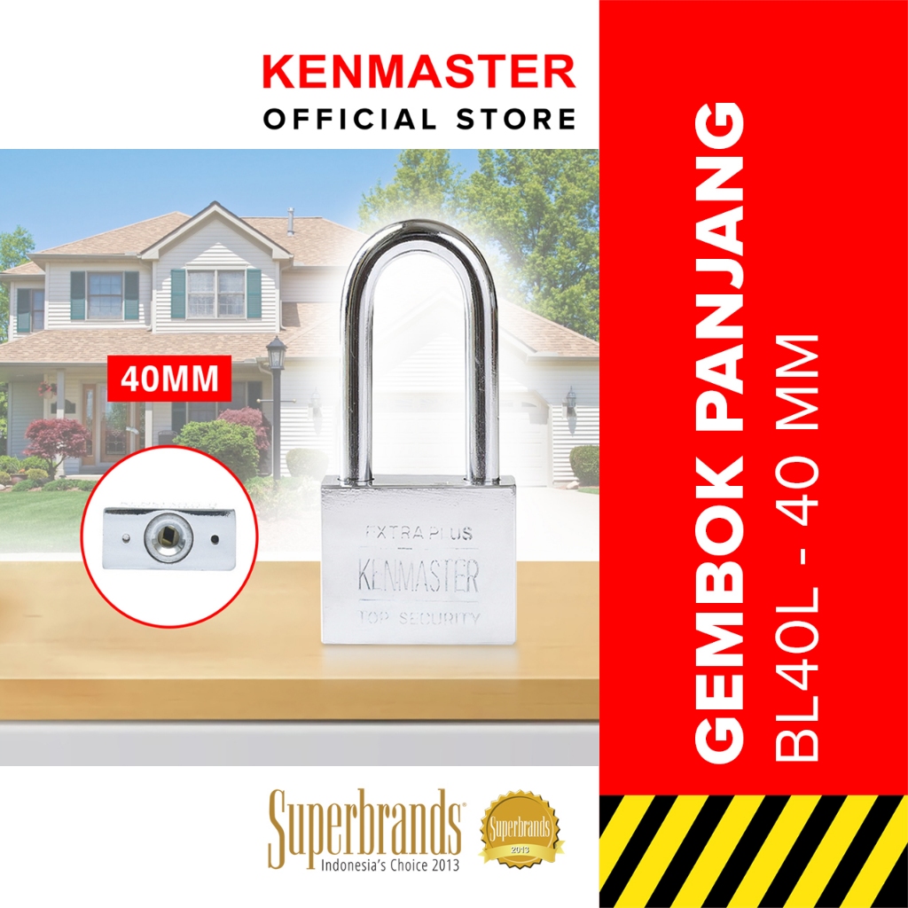 Jual Kenmaster Gembok BL40L Gembok Leher Panjang / Gembok Rumah ...