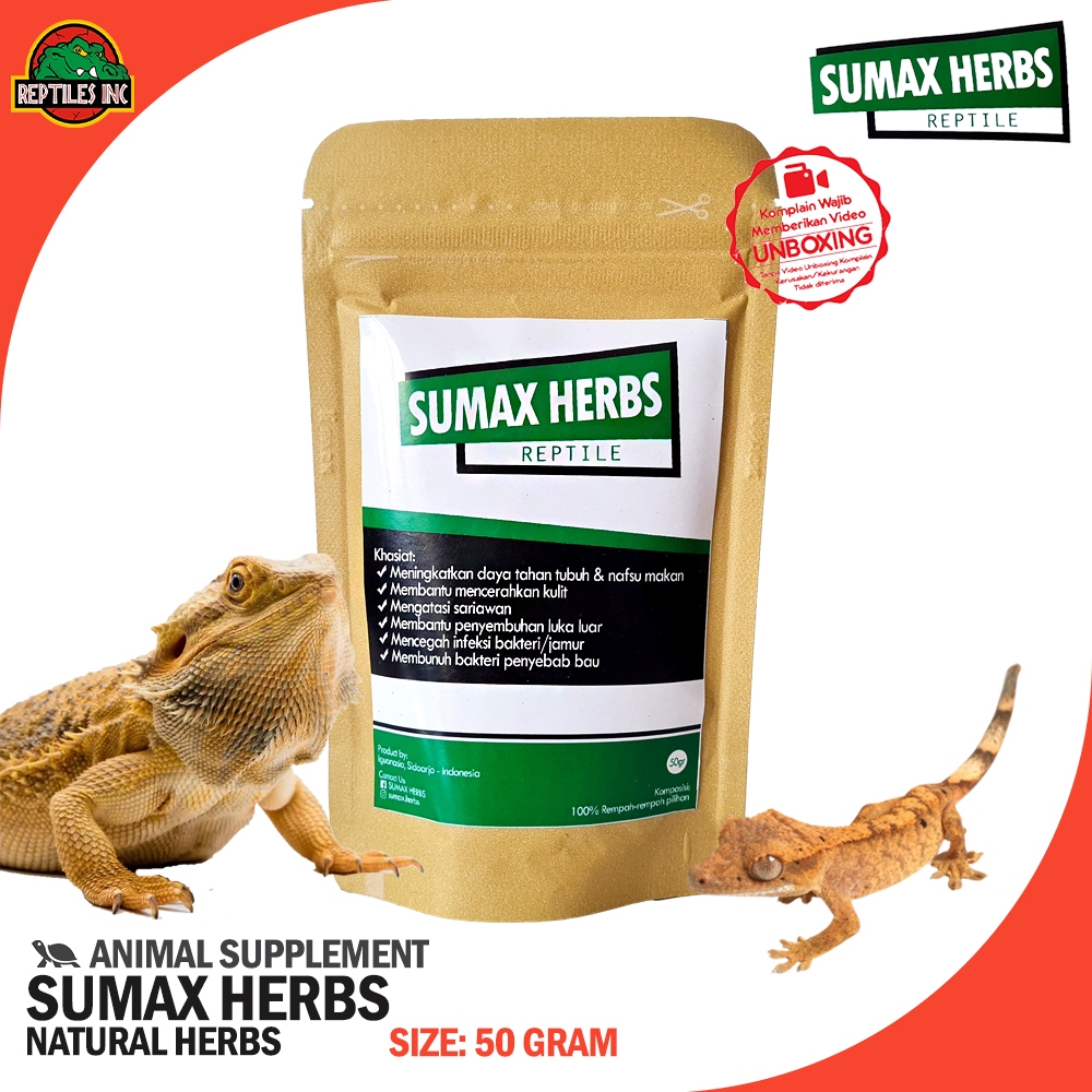 Jual Sumax Herbs Vitamin Suplemen Herbal untuk Reptil Iguana Kurakura