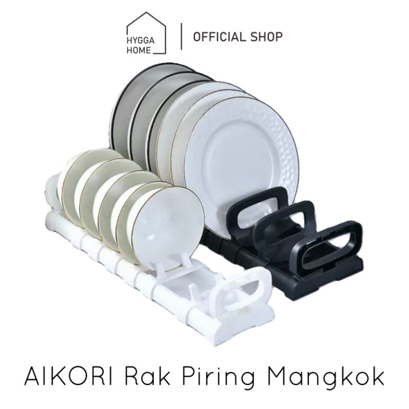 Jual Hygga Home AIKORI Rak Piring Mangkok Gelas Perapih Pengering Dapur Laci Dish Organiser