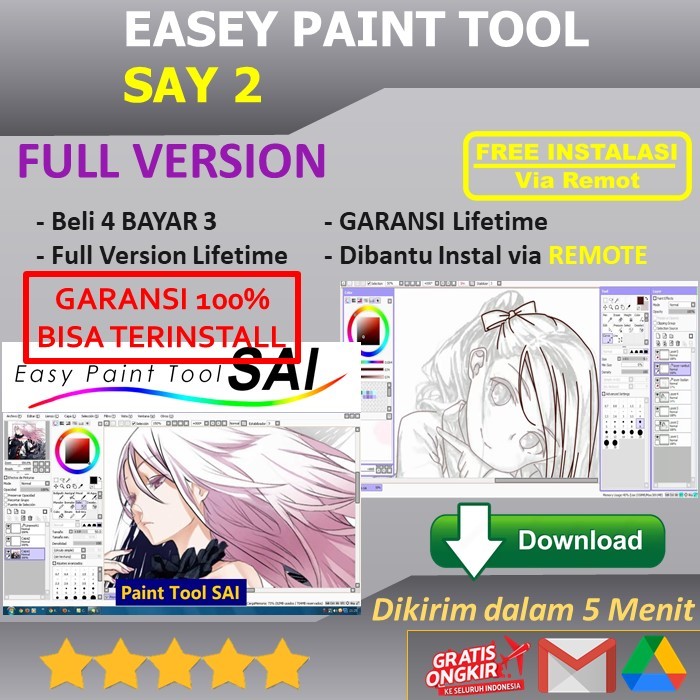 Jual Easy Paint Tool SAI 2 PRO FULLVERSION Shopee Indonesia