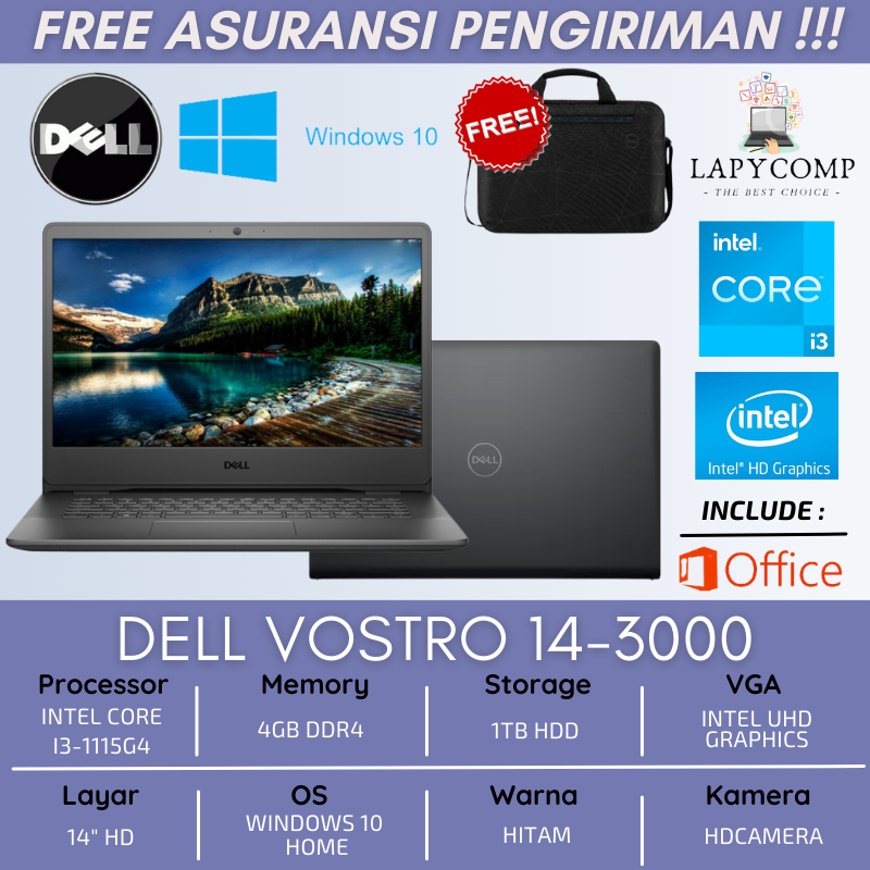 Jual dell vostro 14 3000 core i3 Harga Terbaik & Termurah Desember