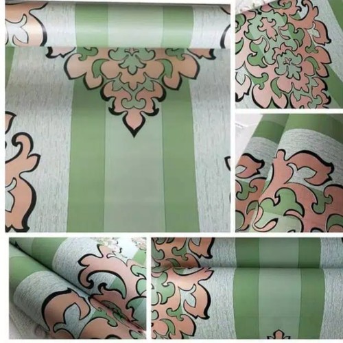 Jual Wallpaper Dinding Motif Batik Hijau Shopee Indonesia 0550