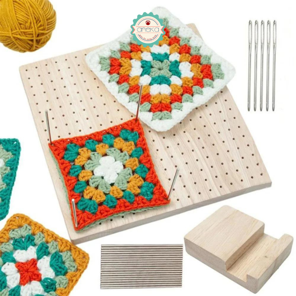 Jual ANEKA - Blocking Board Granny Square / Papan Rajut | Shopee Indonesia