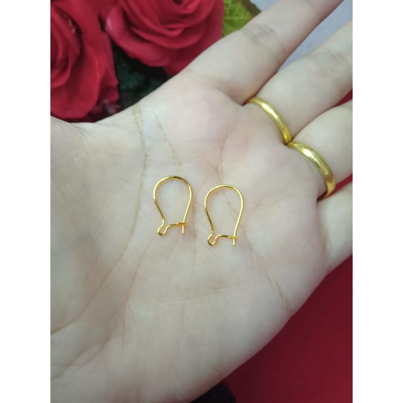 Jual pengait anting lapis emas 24k | Shopee Indonesia