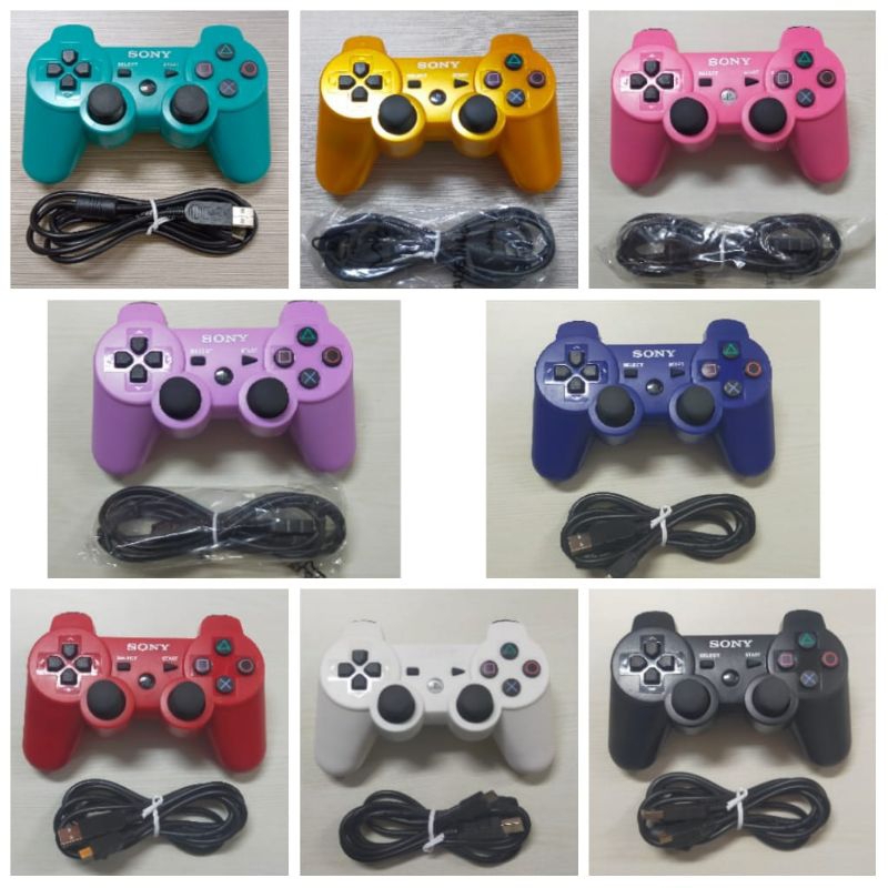 Jual STIK PS3 ORI PABRIK WARNA STIK PS3 OP STIK PS3 WIRELESS GETAR ORIGINAL PABRIK Shopee