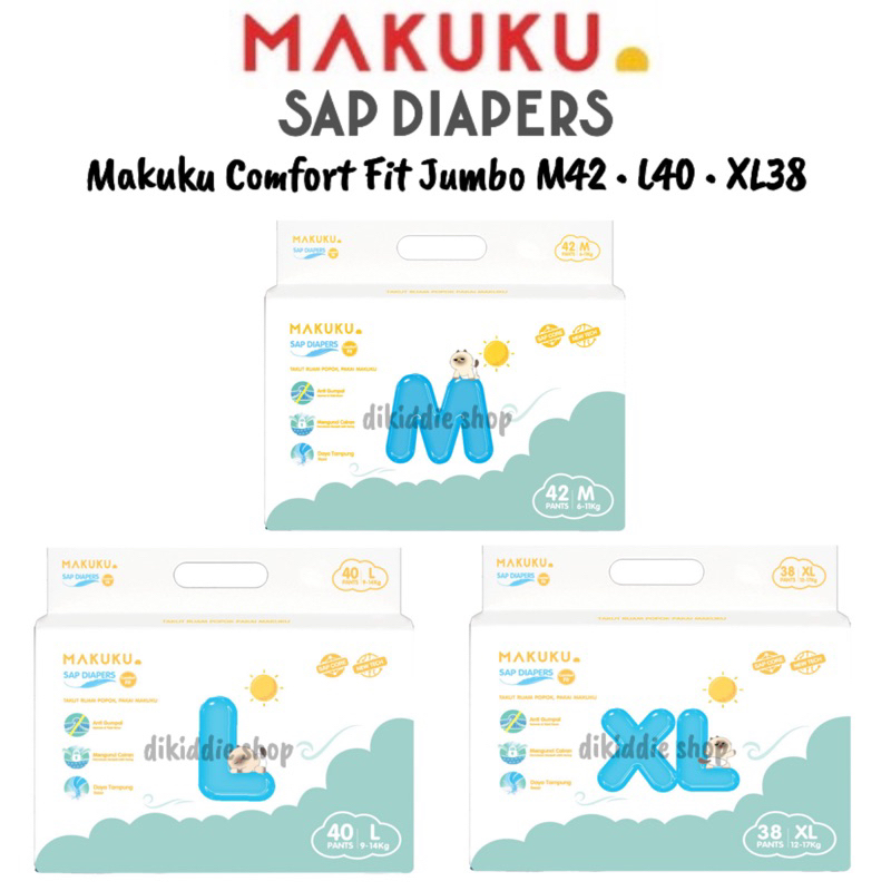 Jual MAKUKU Comfort Fit Jumbo • M42 / M42+4 / L40 / L40+4 / XL38 / XL38 ...