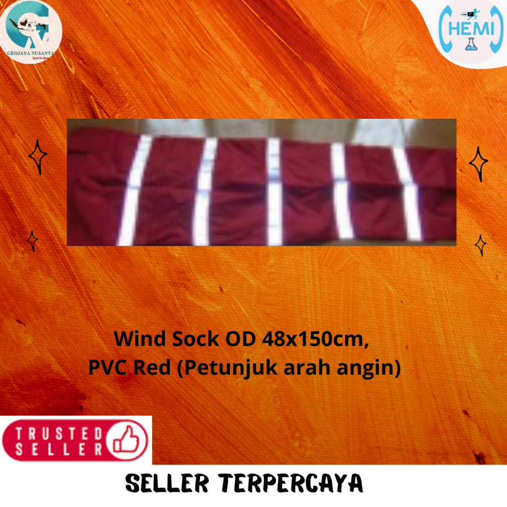 Jual Wind Sock OD 48x150cm, PVC Red (Petunjuk arah angin) | Shopee ...
