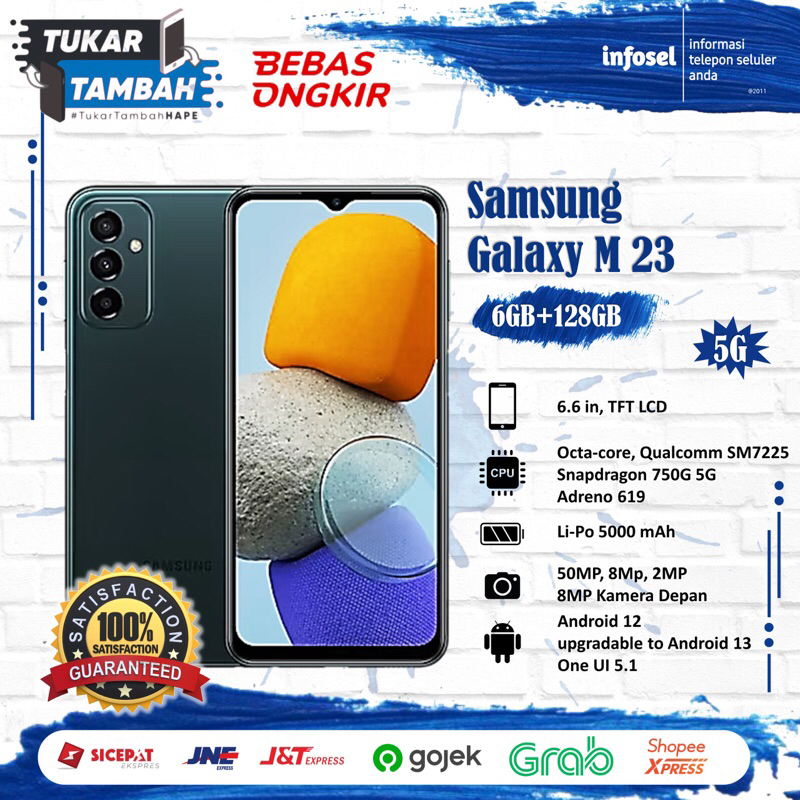 Jual Samsung Galaxy M23 6/128 5G Garansi Resmi | Shopee Indonesia