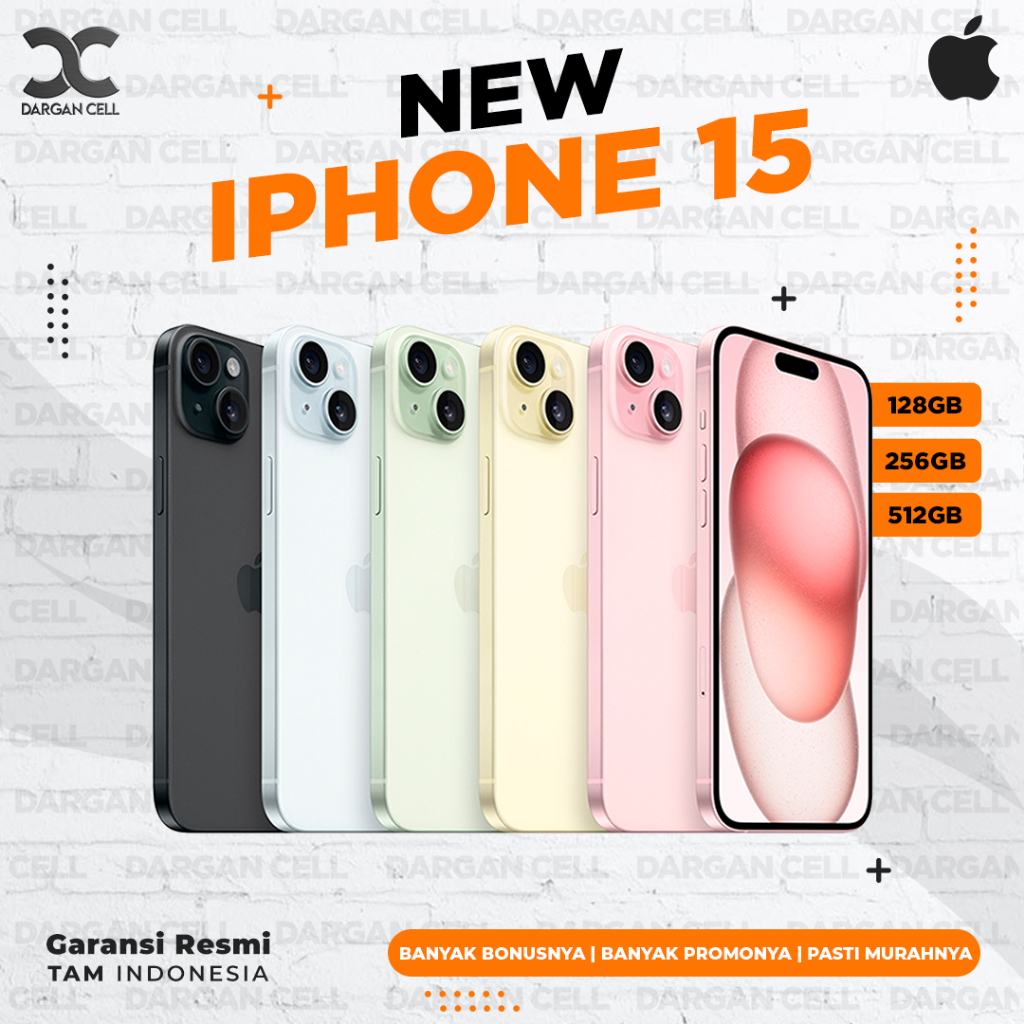 Jual IPHONE 15 128GB 256GB 512GB GARANSI RESMI 1 TAHUN | Shopee Indonesia