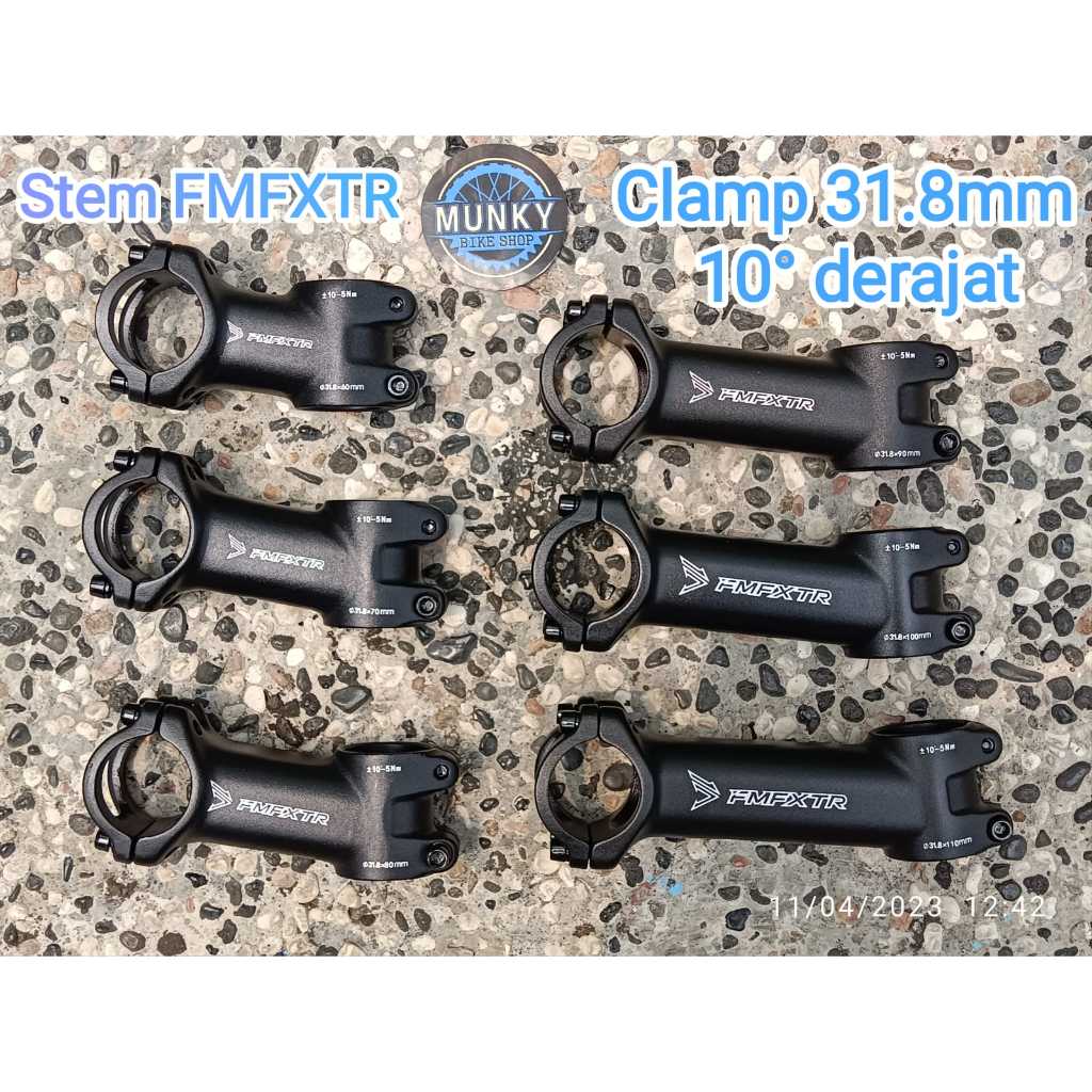 Jual FMFXTR Stem Panjang Sepeda Nunduk 10 derajat 60 70 80 90 100 110 mm clamp 31.8 oversize Shopee Indonesia
