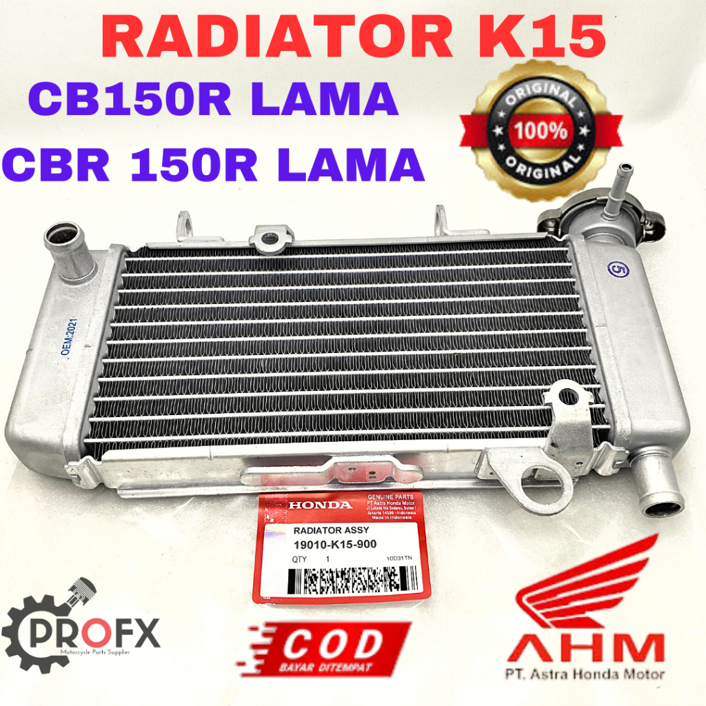 Jual RADIATOR K15 HONDA CB150R CBR 150R LAMA KUALITAS ORIGINAL ASLI AHM ...