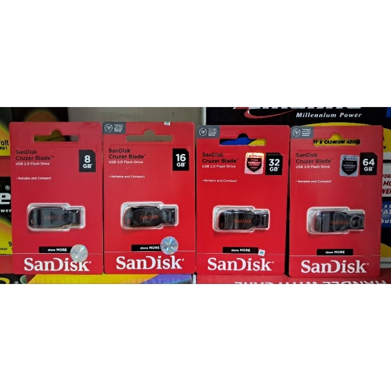 Jual Flashdisk Sandisk Cruzer Blade 8GB |16GB |32GB |64GB USB 2.0 ...