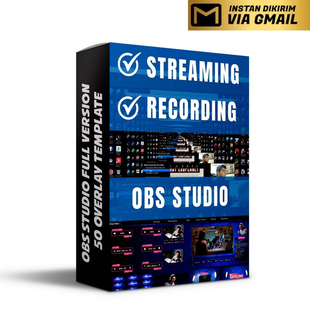 Jual Tutorial OBS Perekam Layar Dan Live Streaming +Bonus OBS Studio