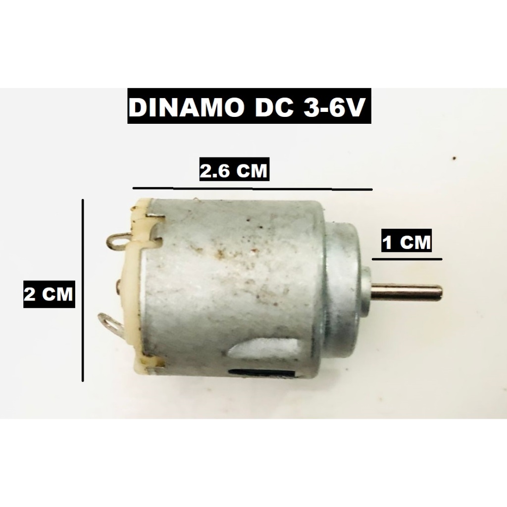 Jual DINAMO DC 3V-6V MOTOR DC 3V 5V 6V TERMURAH DINAMO LAYANGAN DINAMO ...