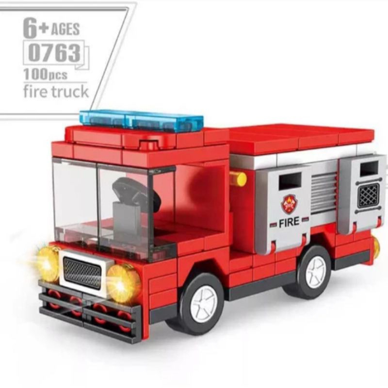 Jual mainan lego city series tipe fire truck | Shopee Indonesia
