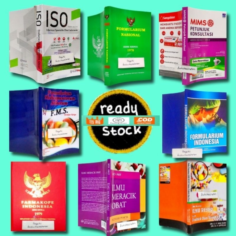 Jual Paket 8 Buku Farmasi: Farmakope 3 ( Fi 3 ) , ISO, MIMS ...