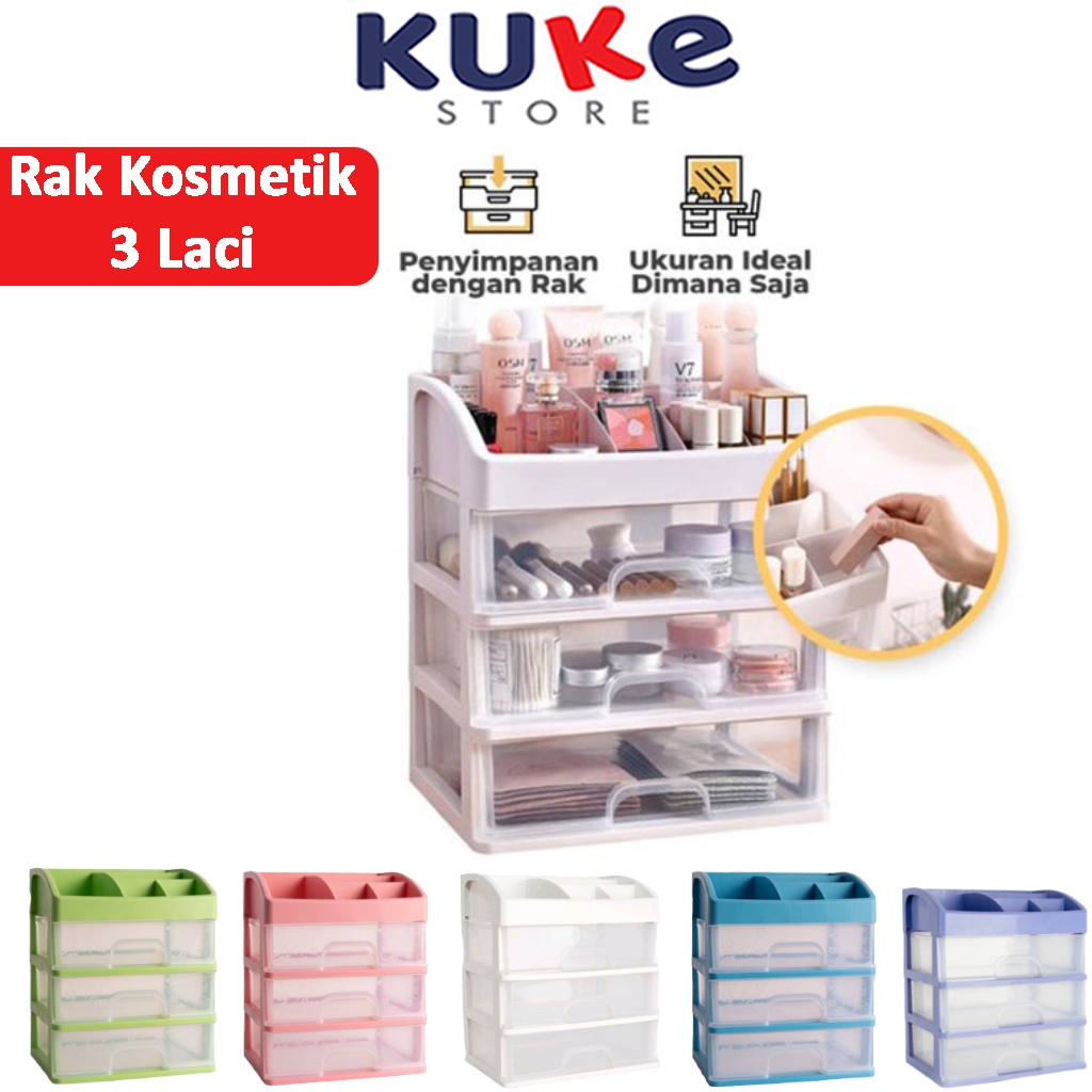 Promo [COD] Rak Kosmetik Kotak Make Up Box Storage Organizer Penutup Kaca  Akrilik Dustproof Anti Debu Diskon 1% di Seller Mitra Deal Id - Pakal, Kota  Surabaya