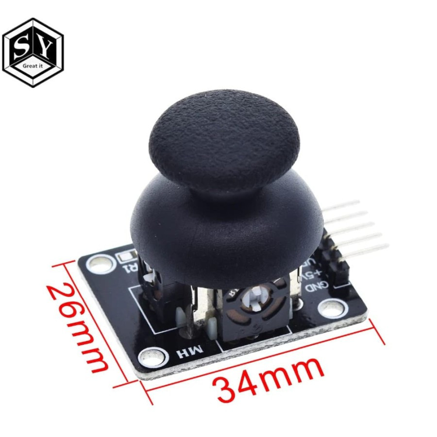 Jual Module Joystick Analog Dual Axis + Push button for Arduino ...
