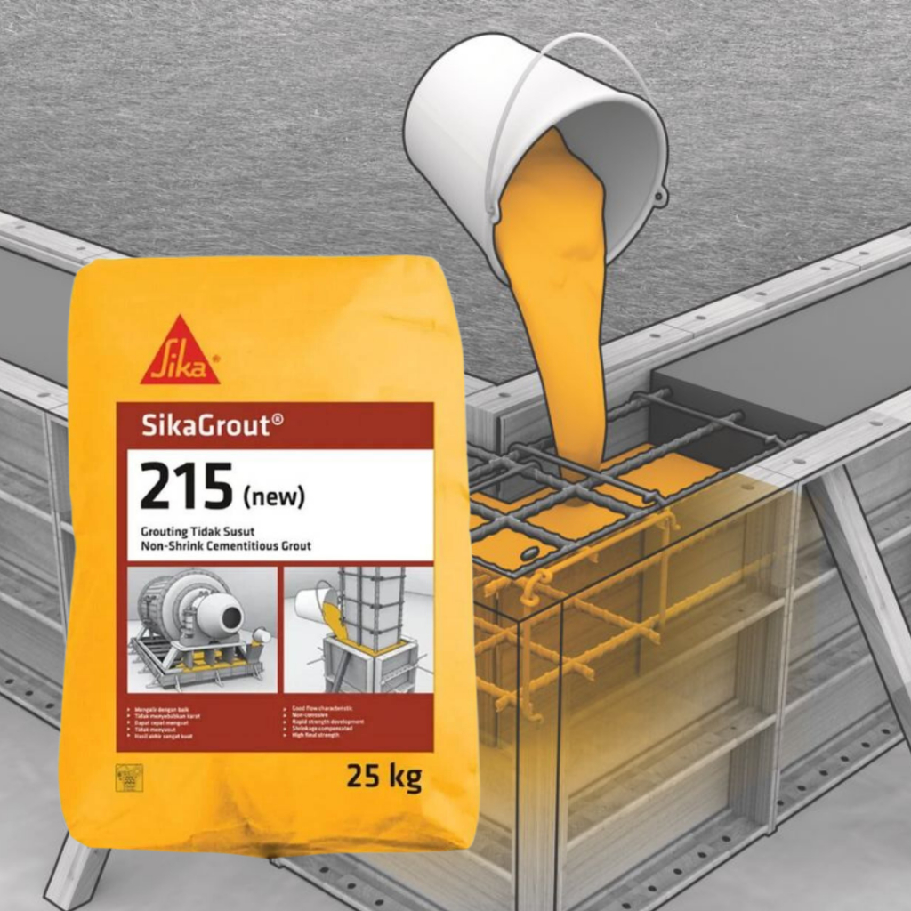 Jual SIKA GROUT 215/ SEMEN GROUTING SIKA 1 SAK 25 KG SEMEN Shopee