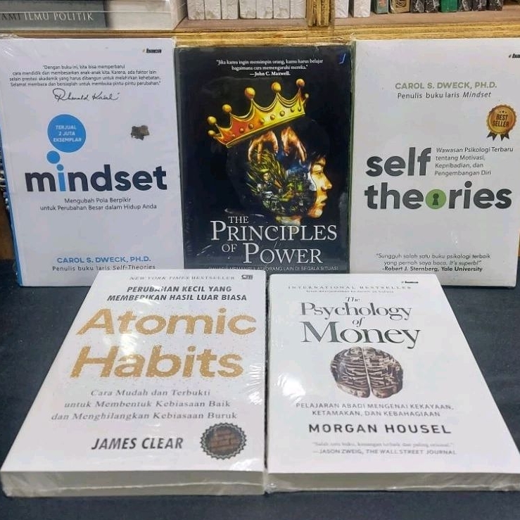 Jual Paket 5 Buku The Principles Of Power Self Theories Mindset Atomic