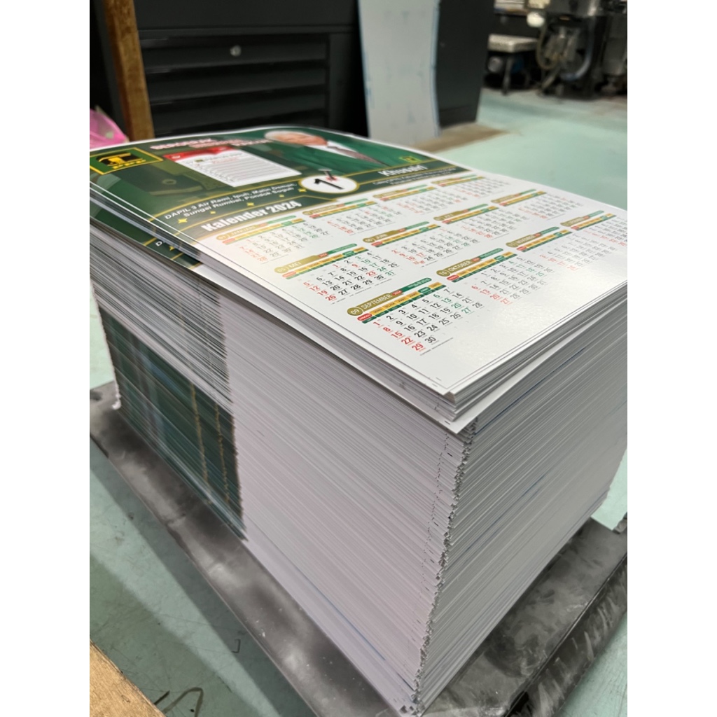 Jual Custom Cetak Kalender 2024 Caleg Partai/ Kalender Kampanye Ukuran ...