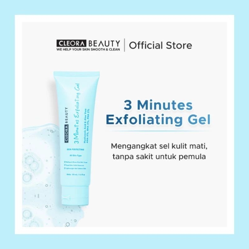 Jual Cleora exfoliating Gel 50gr Exfoliasi wajah Shopee Indonesia