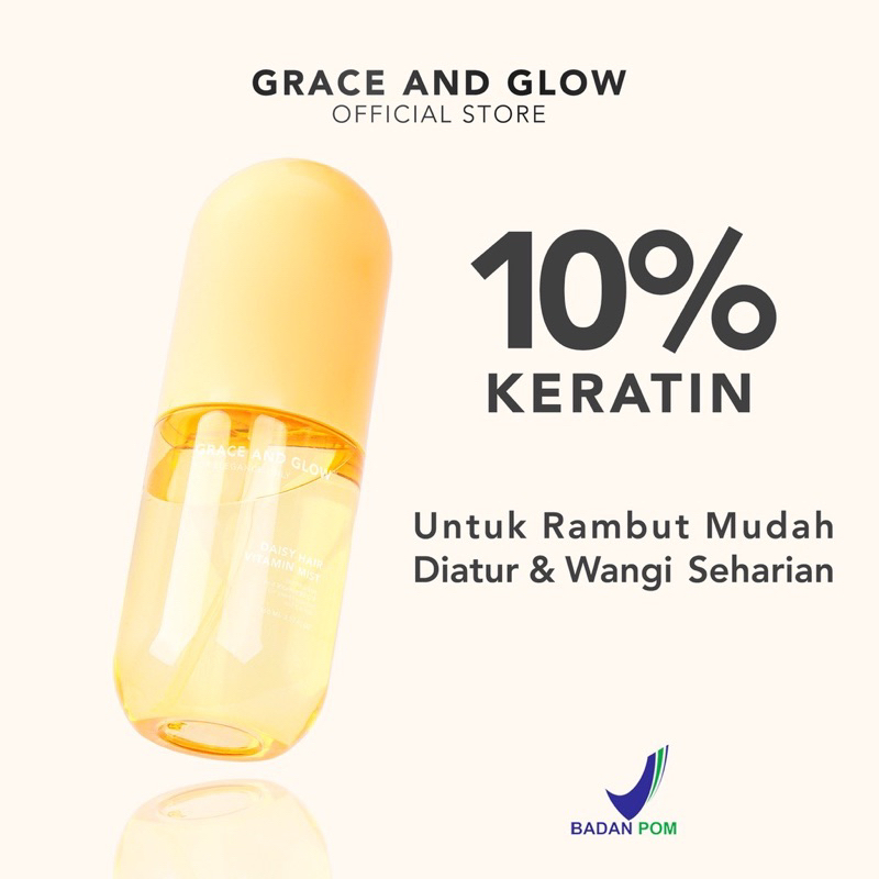 Jual Grace and Glow Daisy Perfume Hair Vitamin Mist Parfum Rambut