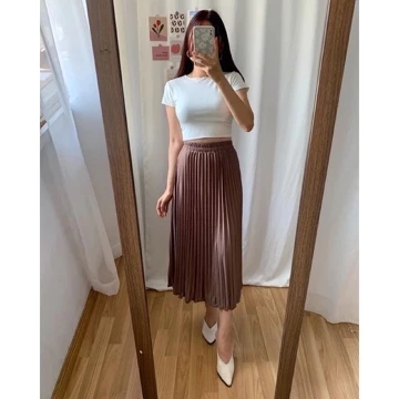 Rok Plisket Wanita 7 8 Rok Plisket Wanita Mayung