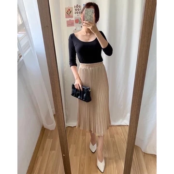 Rok Plisket Wanita 7 8 Rok Plisket Wanita Mayung