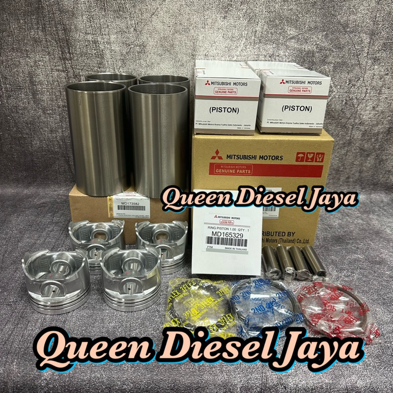 Jual Liner Kit Liner Set Komplit T120ss Karbu 4G17 Liner Piston & Ring ...