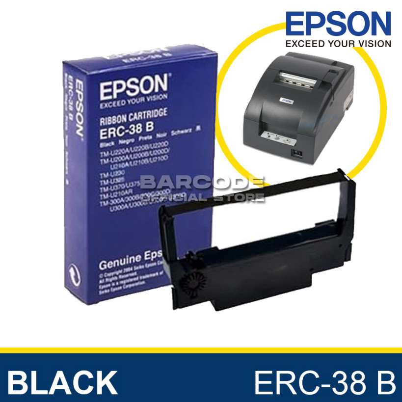 Jual Ready Stock.. Cartridge ERC-38 B Black Ori Pita Ribbon Printer ...