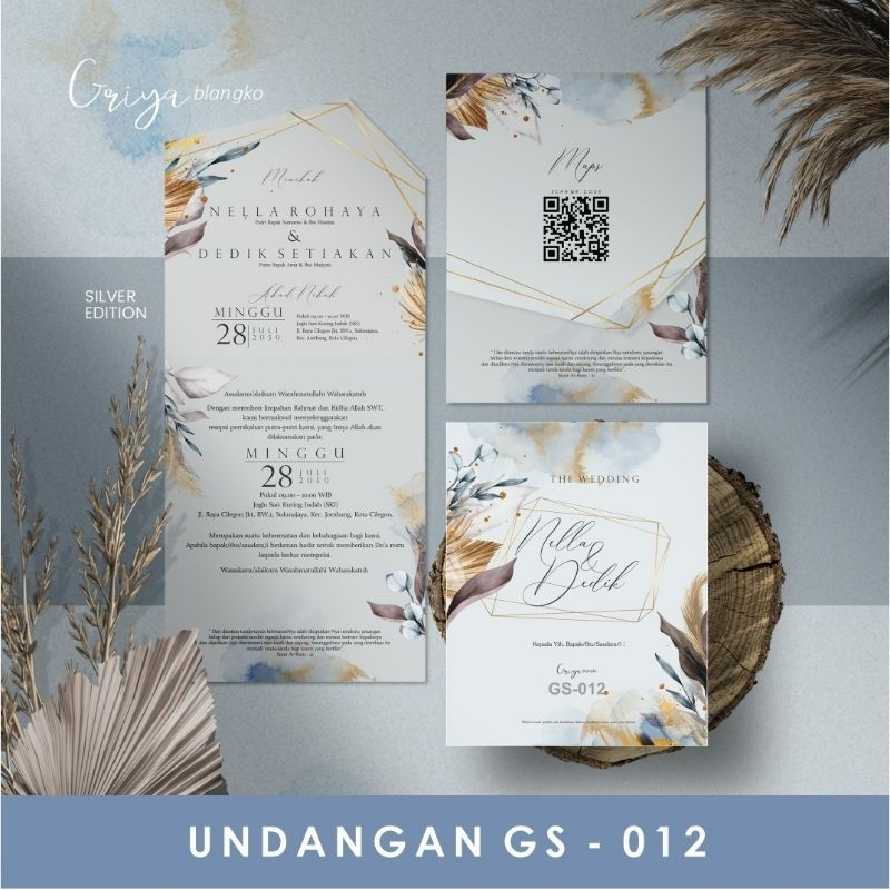 Jual UNDANGAN NIKAH / UNDANGAN PERNIKAHAN RUSTIC / UNDANGAN PERNIKAHAN ...