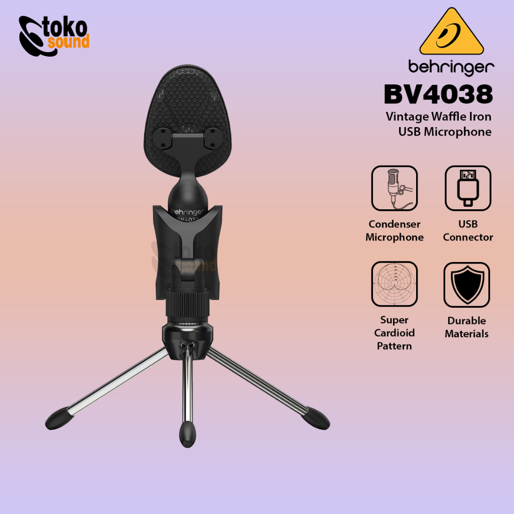Jual Behringer BV4038 - Vintage Waffle Iron USB Microphone | Shopee ...