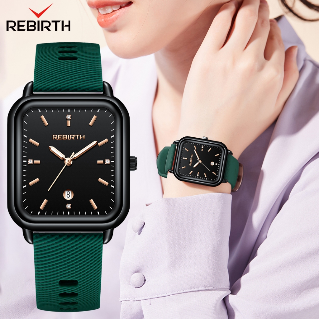 Jual REBIRTH Jam Tangan Wanita Analog Karet Quartz Terbaru 2086 Jam ...