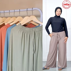 Celana Kulot Wanita Daily Kulot Jumbo Dan Standar Jersey Premium