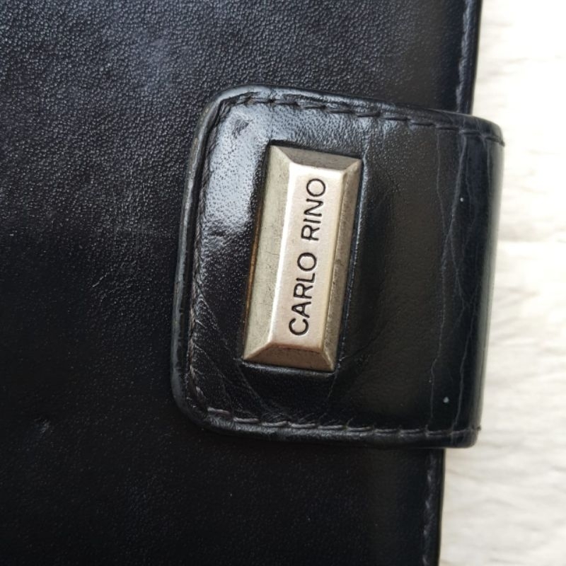 Jual Dompet Wanita Carlo Rino Hitam Kulit Asli | Shopee Indonesia