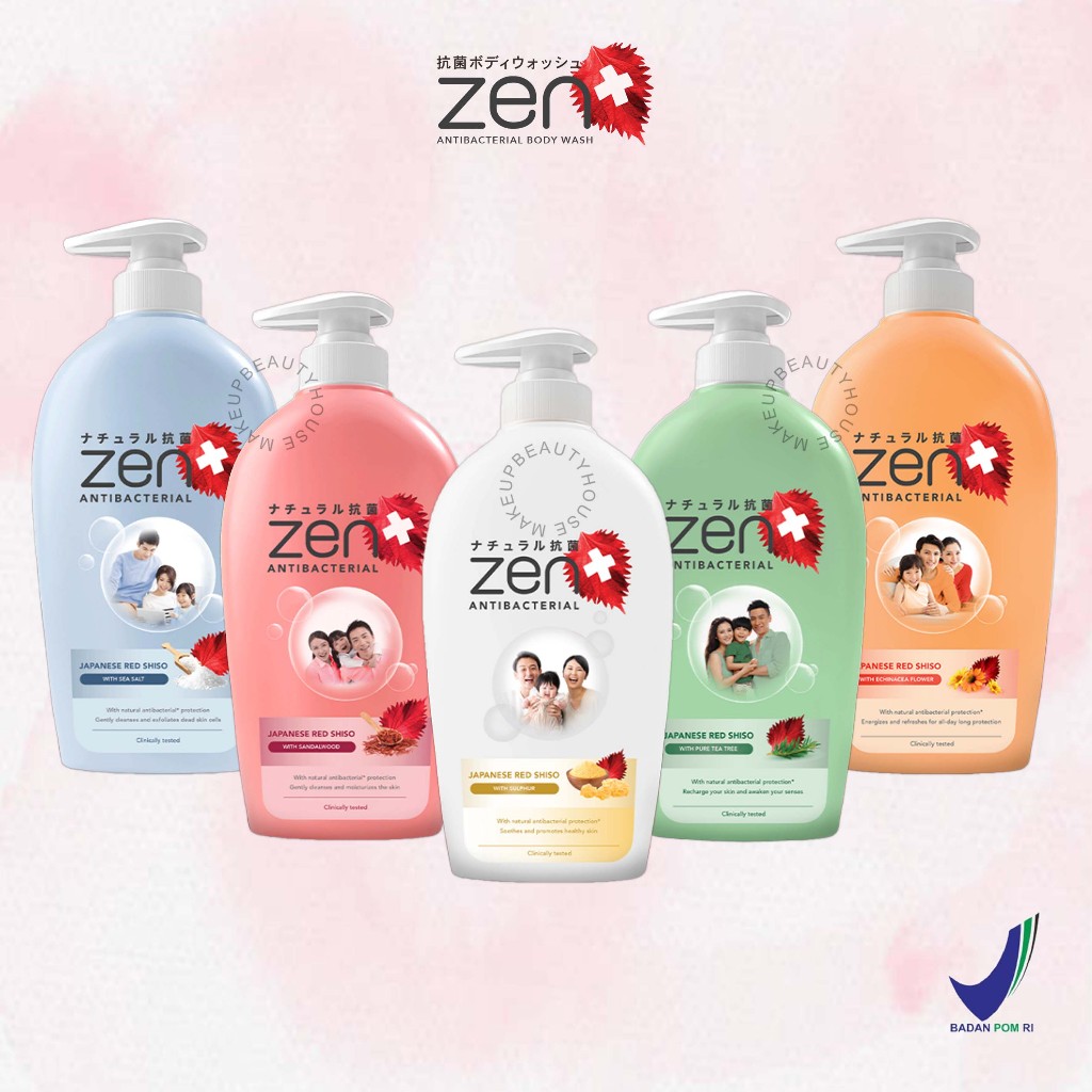 Jual ZEN Antibacterial Body Wash 480ml / Sabun Mandi Cair Pump | Shopee ...