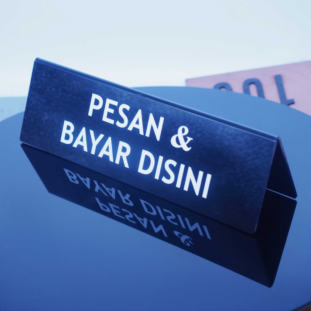 Jual Acrylic Akrilik Sign Pesan And Bayar Disini Shopee Indonesia 5246