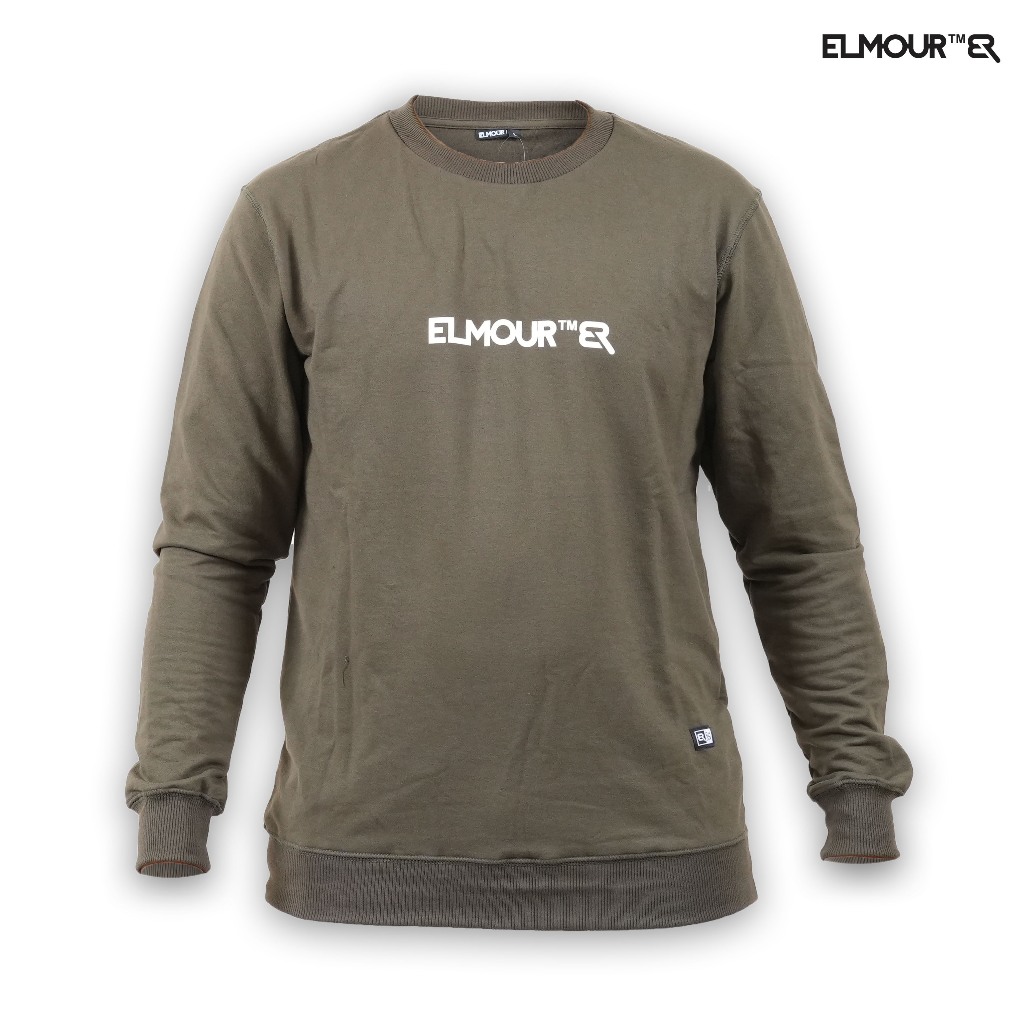 Jual Elmour Crewneck Babyterry Classic Modern Basic Fontcrew series ...