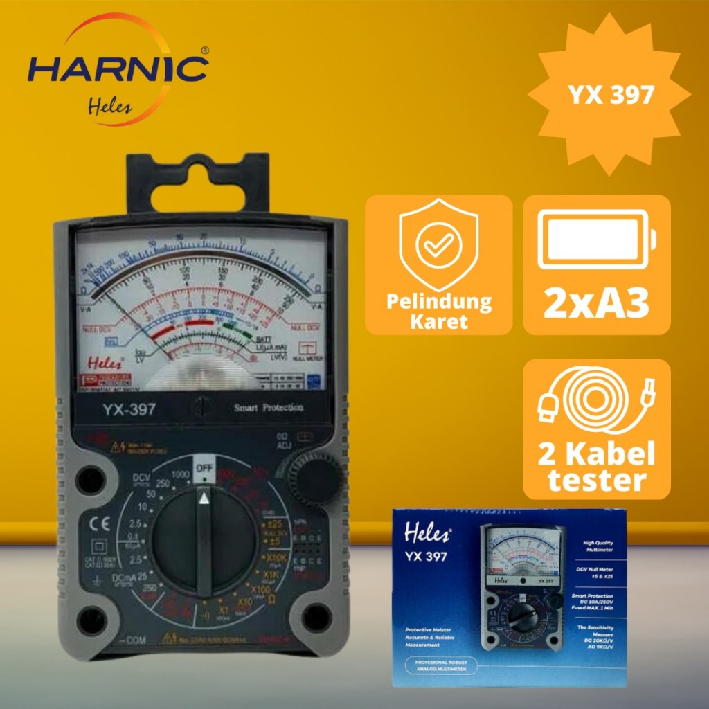 Jual MULTITESTER HELES ANALOG SMART PROTECTION YX 397 BUZZER Shopee Indonesia