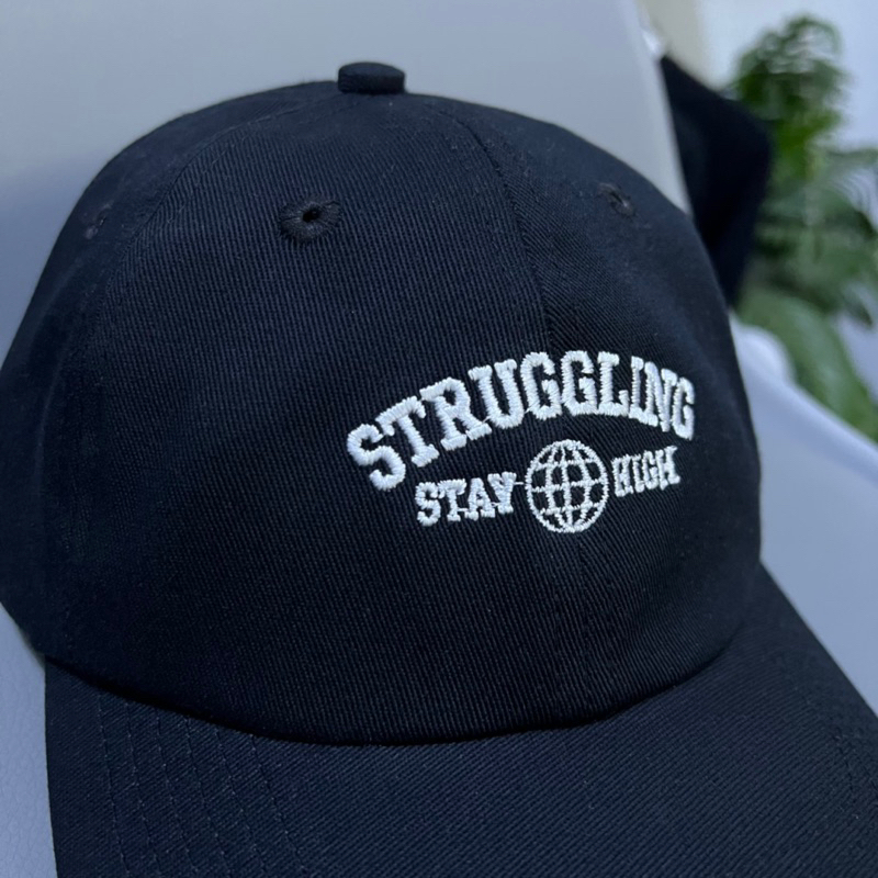 Jual Topi Pria Caps Black Baseball Struggling Thisplan | Shopee Indonesia