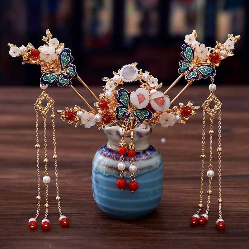 Jual Set Jepit Rambut tusuk konde sangjit Model Hanfu Heirloom Step ...