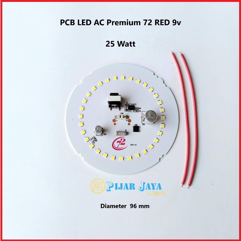 Jual PCB Lampu LED AC Premium 9V Watt Lengkap 5W 7W 9W 12W 15W 18W 22W ...