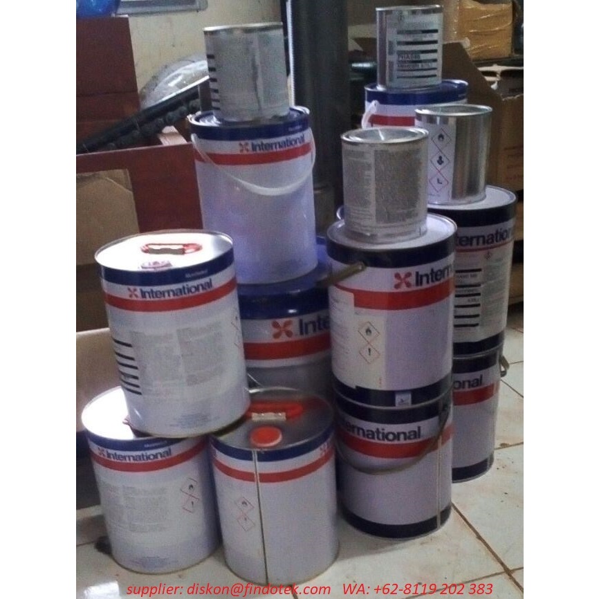Jual International Paint top coat Interthane 990 signal blue gloss 5L