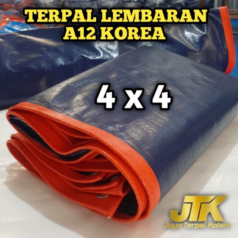 Jual TERPAL PLASTIK A12 KOREA UKURAN 4x4 METER SUPER TEBAL | Shopee ...