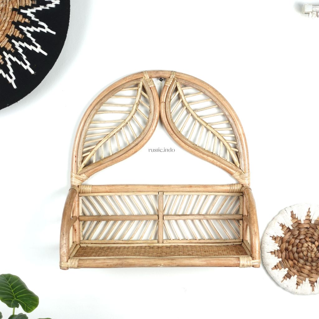 Jual Cermin Gantung Rotan / hiasan dinding rotan aesthetic murah ...