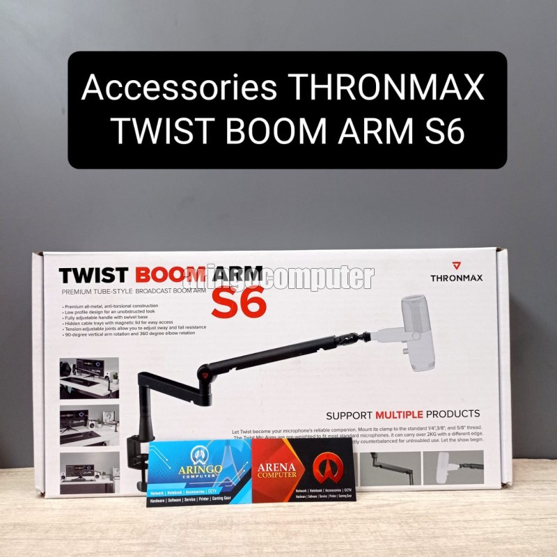  THRONMAX Twist S6 Microphone Boom Arm, Low Profile Mic